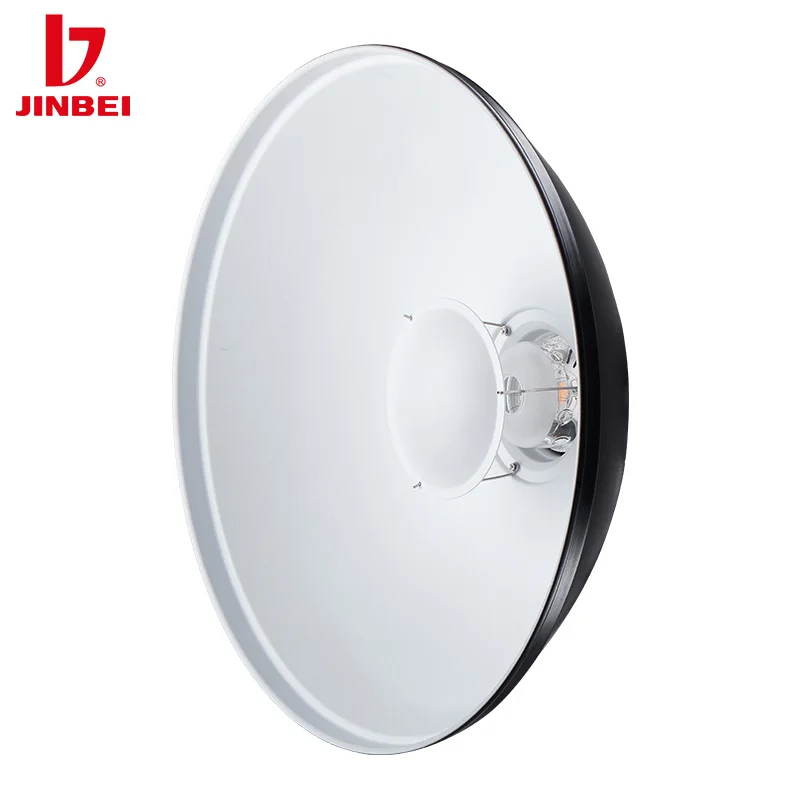 JINBEI 40/50cm 뷰티 접시 반사판 Bowens 마운트 화이트 디퓨저 사진 스튜디오 키트 스트로브 플래시 라이트 사진 장비