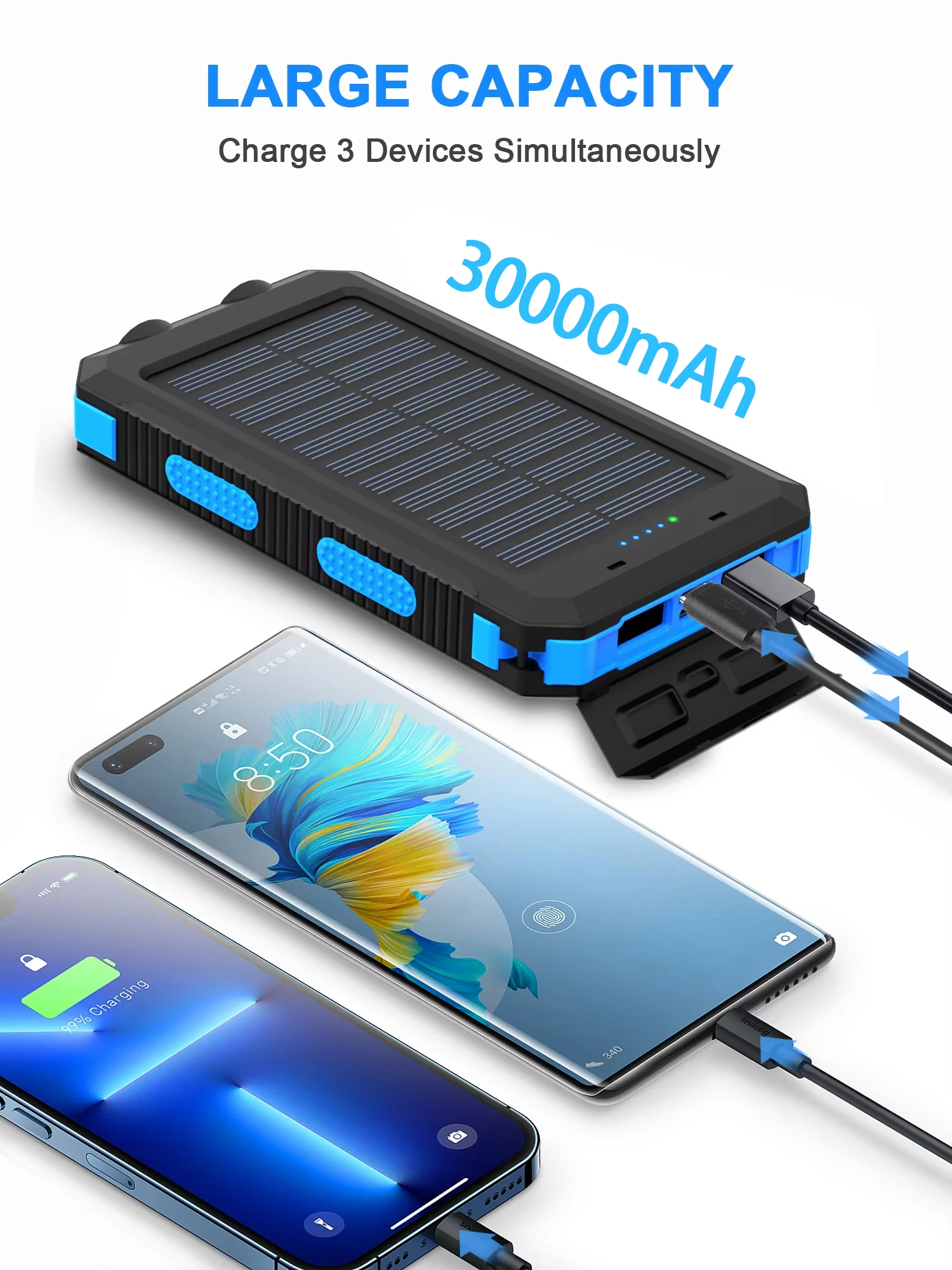 Gaiaray 30000mAh Solar Power Bank 2