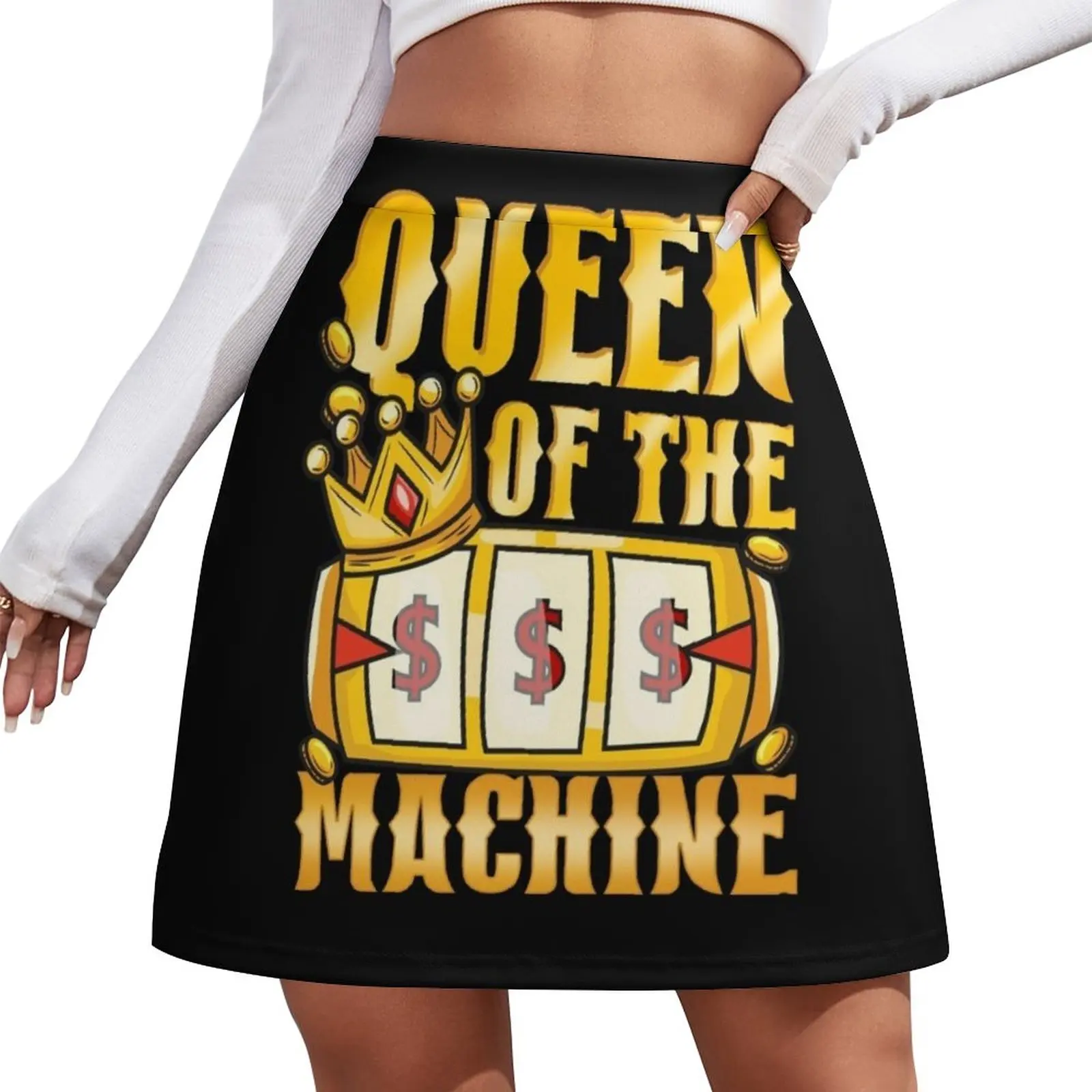 

Женская мини-юбка с принтом «Queen Of The Slot Machine»