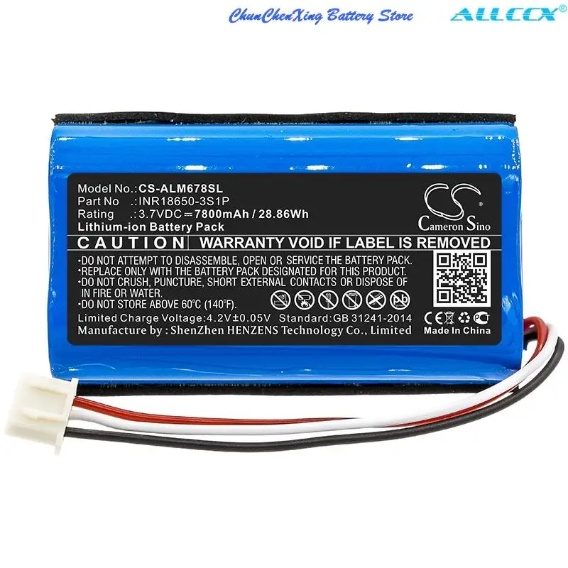 Batteria Dell'Altoparlante Cameron Sino 7800Mah/10200Mah Per Giacca Altec Lansing Omni, Imw678, Giubbotto Di Salvataggio, Imw789, Giubbotto Di Salvata