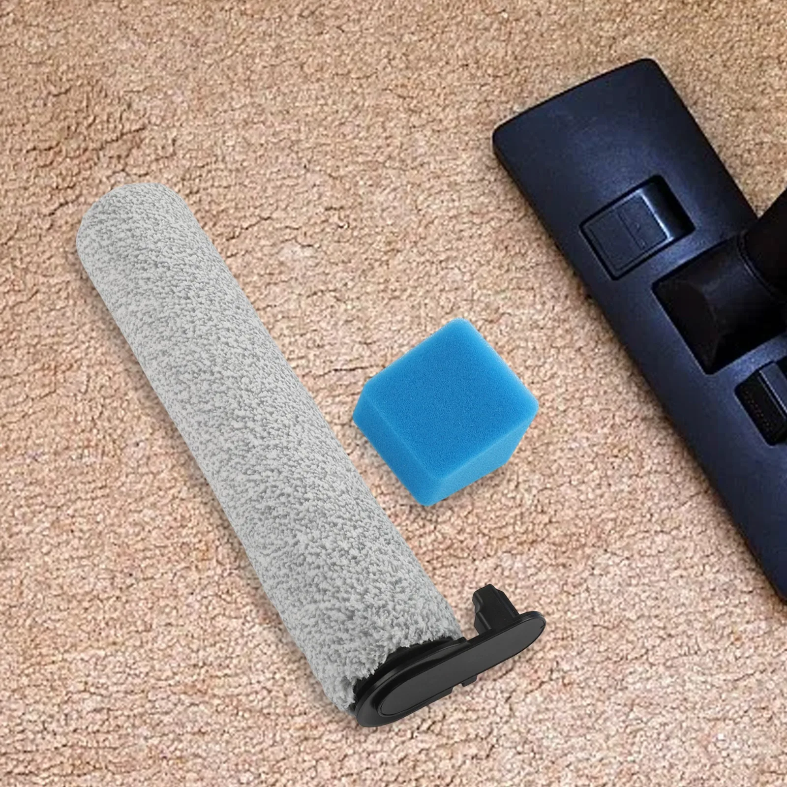 Kit Di Ricambio Per JONR S20 Pro: Spazzola A Rullo In Microfibra Ad Alta Densità, Filtro E Spazzolina – Set Di 2 Rulli + 2 Filtri + 1 Pulitore