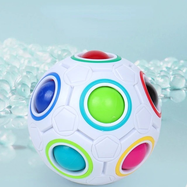 Fidget Toys Rainbow Ball Autism Vent Children Adult Decompression Bubble Antistress Toy Anti Reliver Stress ABS Material 4
