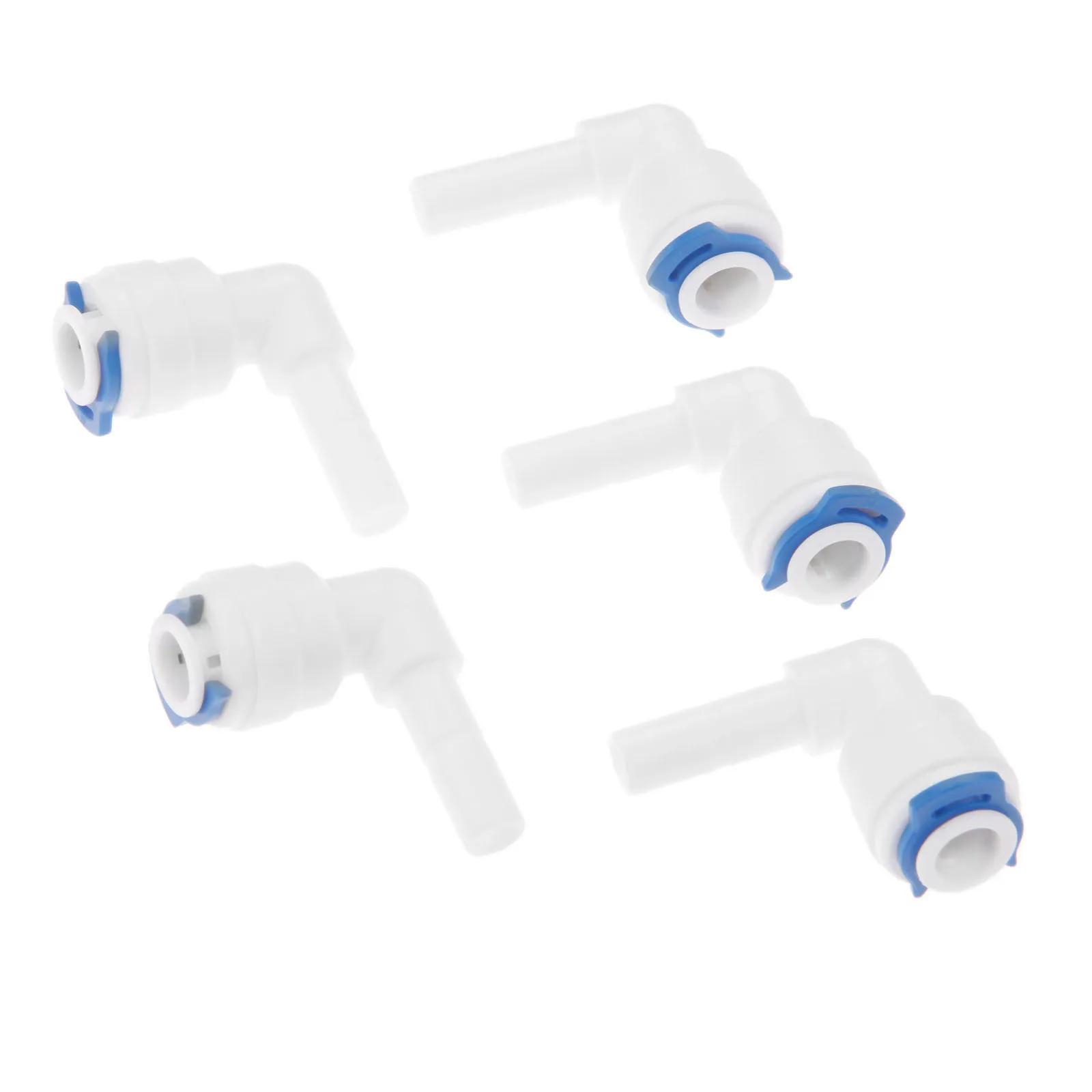 RO Water Plastic Pipe Fitting Elbow 1/4" Hose Connection To 1/4" Pipe Reverse Osmosis Aquarium System Quick Coupling 5 Pcs hose pipe fitting pipe fitting water pipe fitting
