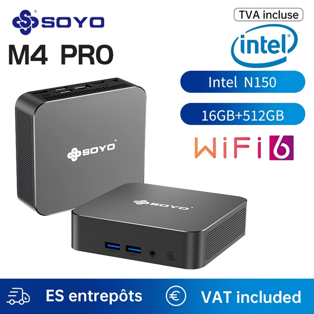 Soyo ミニPC M4 Pro 売ります (未使用新品) SOYO M4 Pro ミニPC N150 16GB RAM 512GB SSD ゲーミングPC 第12