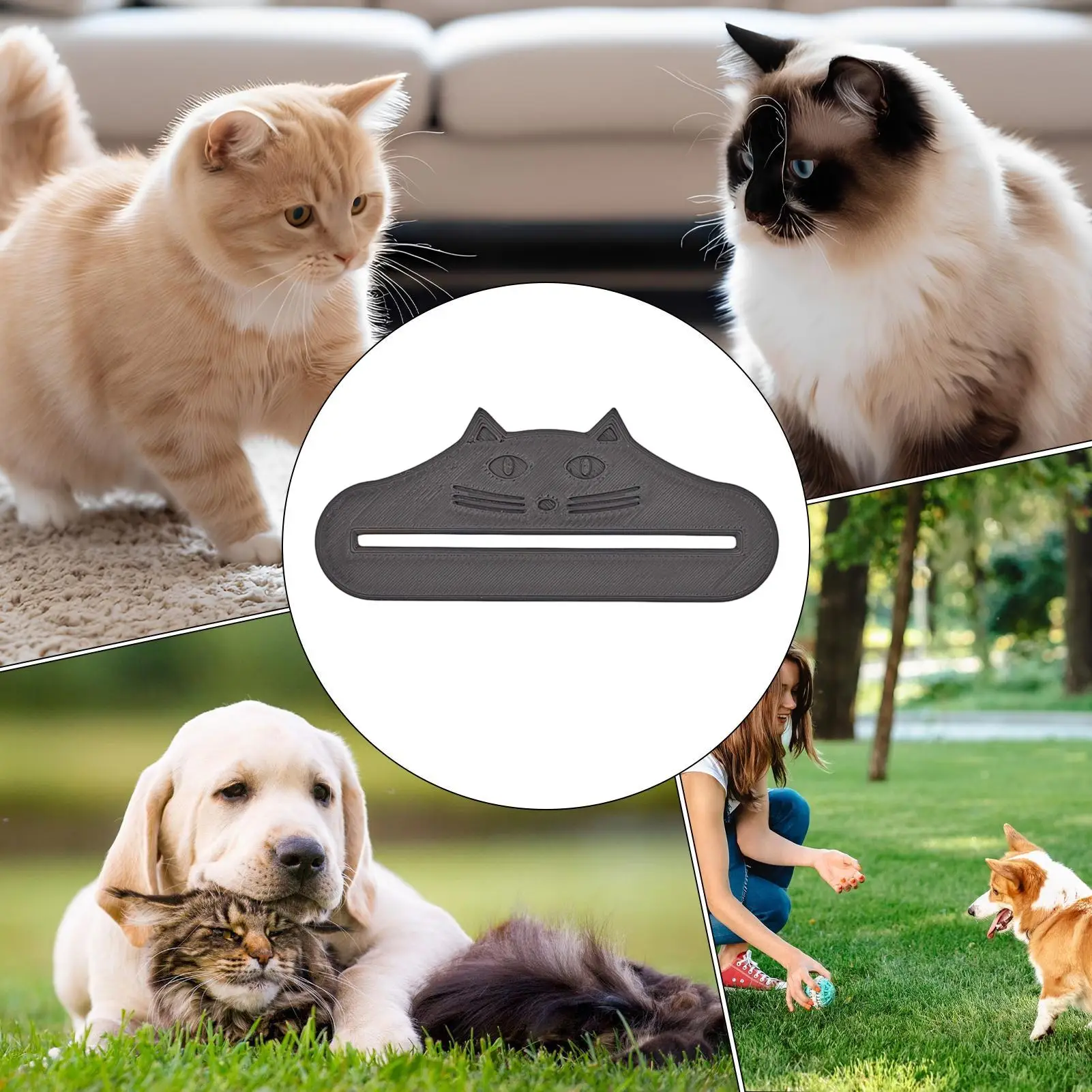Spremipacco per cibo per gatti, robusto, con corpo stampato, design portatile, utilizzo senza sforzo, gadget ideale per servire strisce di cibo per gatti e cibo umido per animali domestici - immagine 5