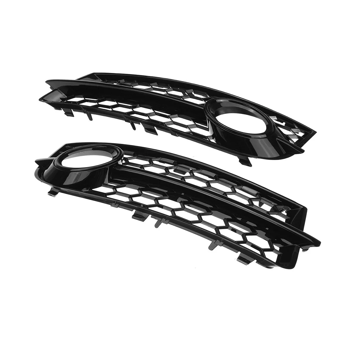 Car Black Fog Light Grill Lamp Cover Trim Front Fog Lamp Grilles for