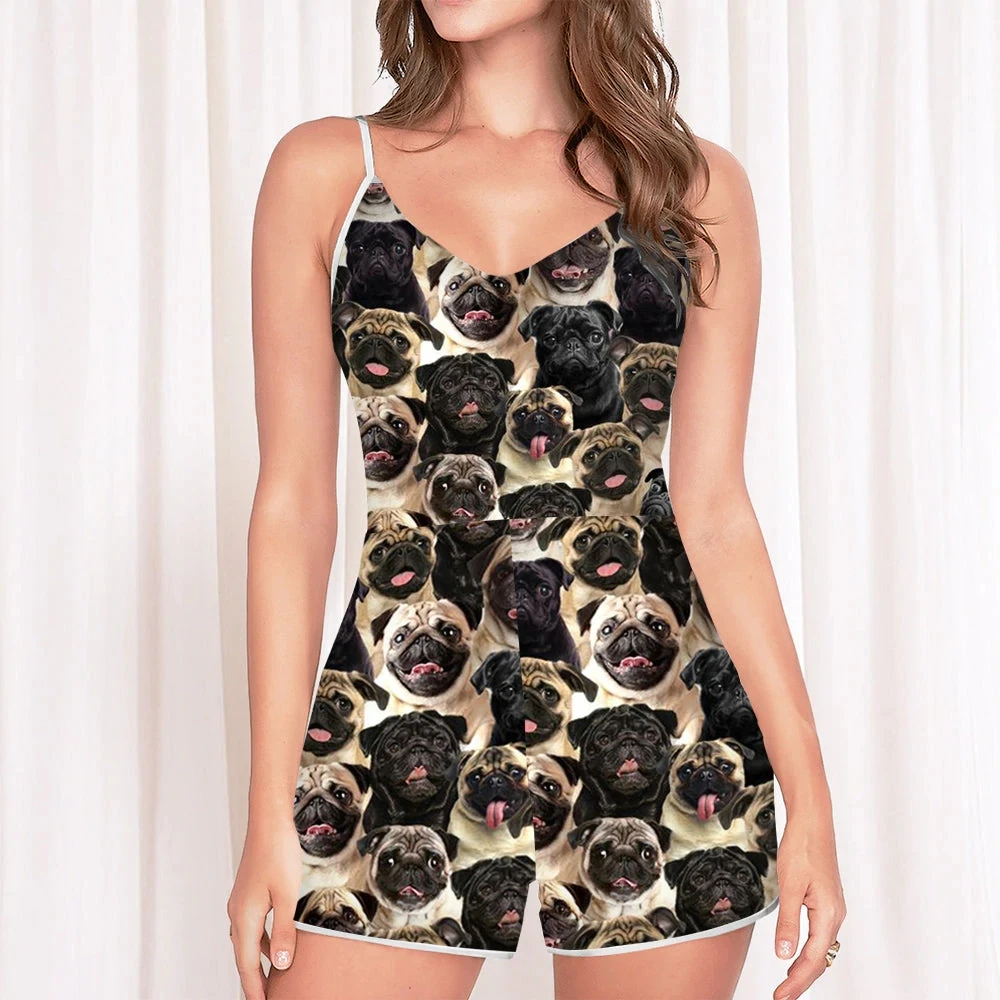 Рисунок 3 - Женский Короткий комбинезон с принтом