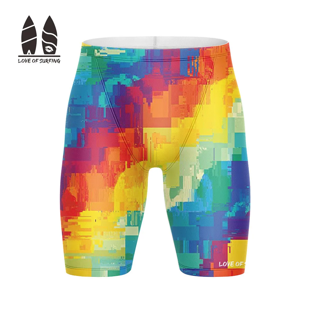 Summer Men's Shorts Swimming Jammers Quick Dry Lycra Swimsuit Beach Swimming Trunks Surfing & Beach Shorts Swim Racing