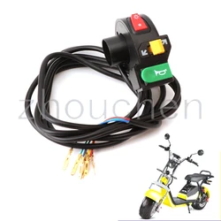 For Citycoco Electric Scooter Handle Switch Turn Light Horn Head Light Control Switch Three-in-one Switch Multi-function switch