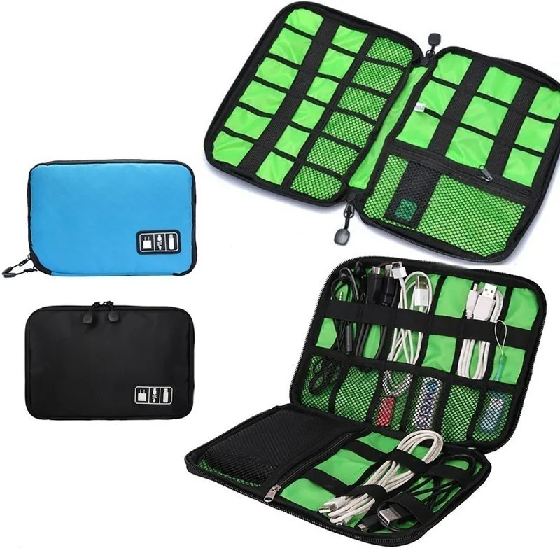 1Pc Mini Borsa Da Viaggio Portatile Custodia Rigida Per Cuffie Cavo Dati Usb Flash Drive Storage Bag