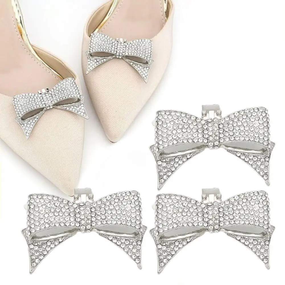

Shoe Buckle Delicate Light Weight High Grade Bow Butterfly Rhinestone Shoe Flower Shoe Accessories Shoe Clip Shoe Bow