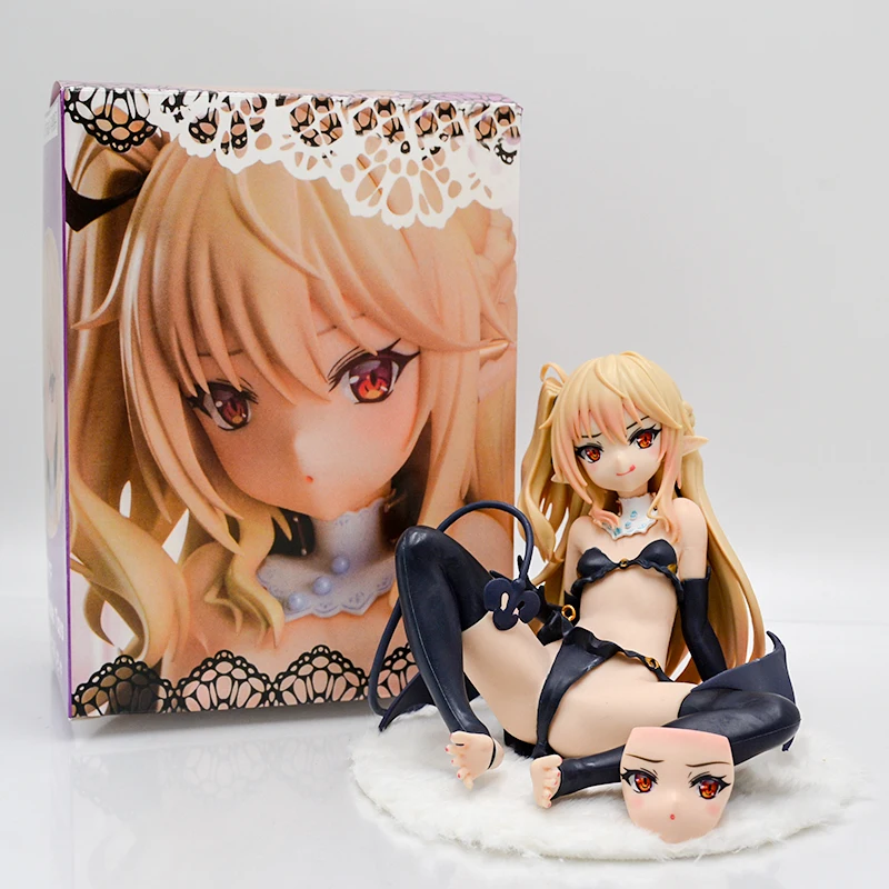 Figura SuccubusTiti Kedama 14 Cm - Statua Anime In PVC Da Collezione, Viso Cambiabile E Base Rotante