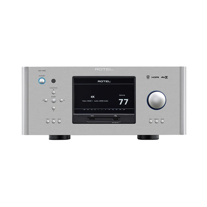 Rotel Rap-1580 Amplificatore Av Professionale 7.1.4 Cinema Panoramico 4K Bt Hifi