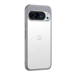 Luxury Simple Transparent Shockproof Phone Case with MagSafe Compatibility - Google Pixel 8 Pro (Grey No Magnetic)
