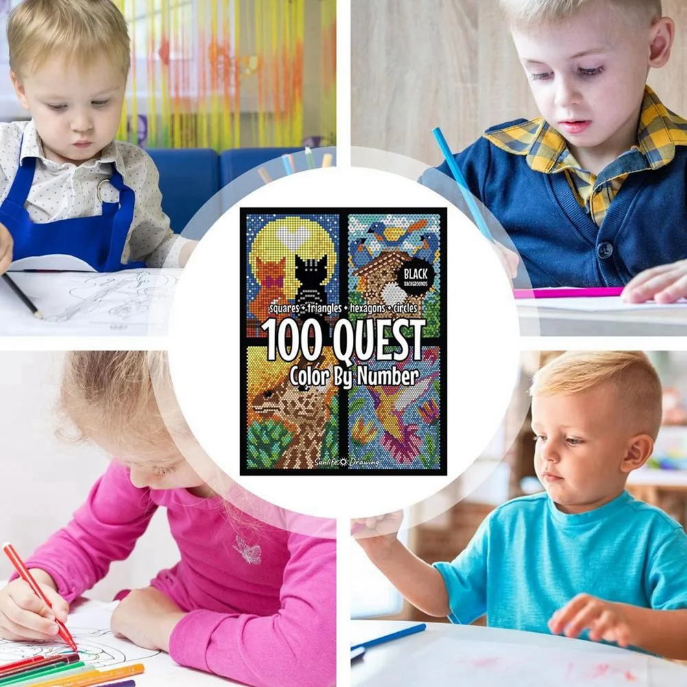 BAAU Colorful Digital Painting Book for Exploration and Creativity for Kids
