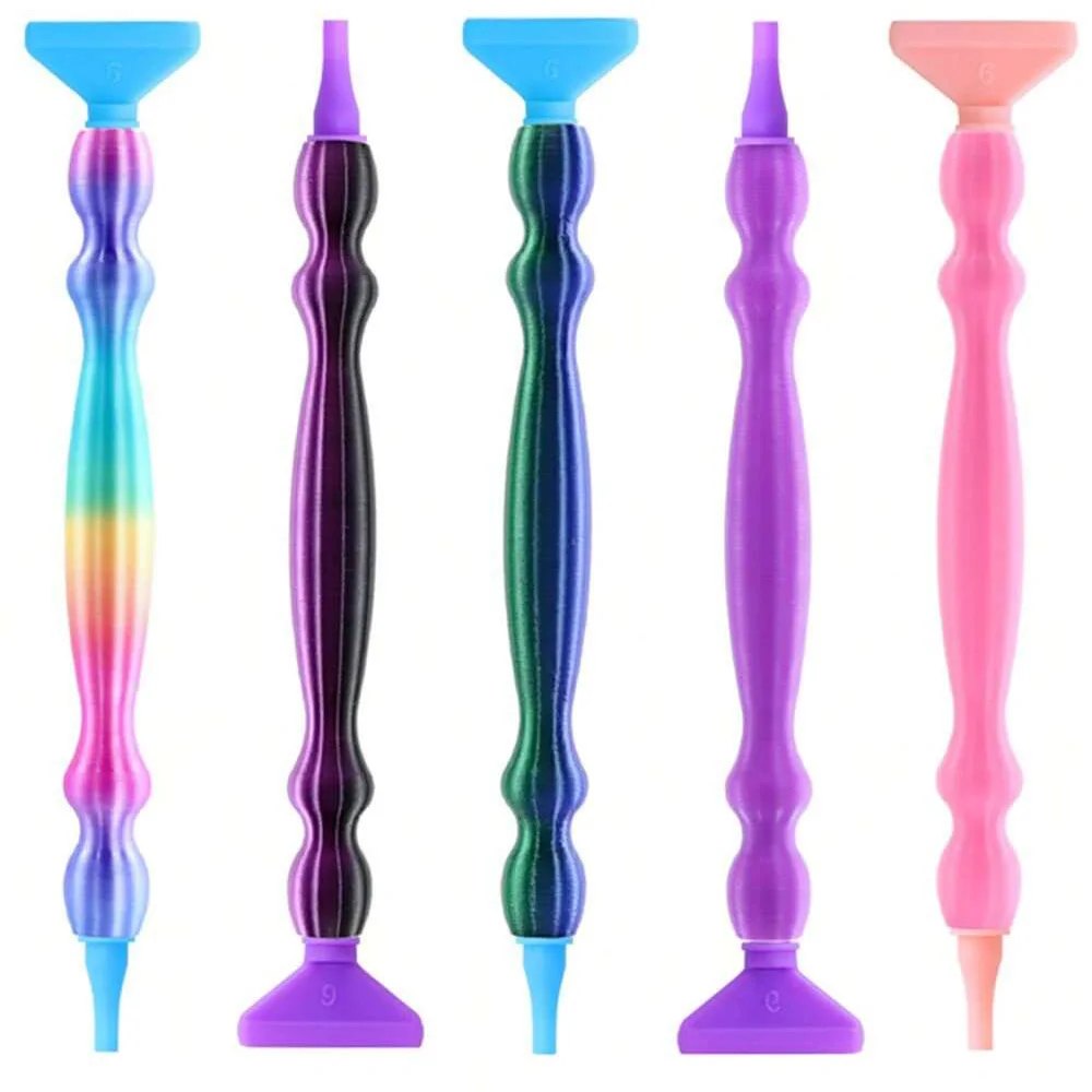5D Diamond Painting Pen Kit Resin Ergonomic Point Drill Pens with Multifunctional Tips Embroidery Cross Stitch Accessories