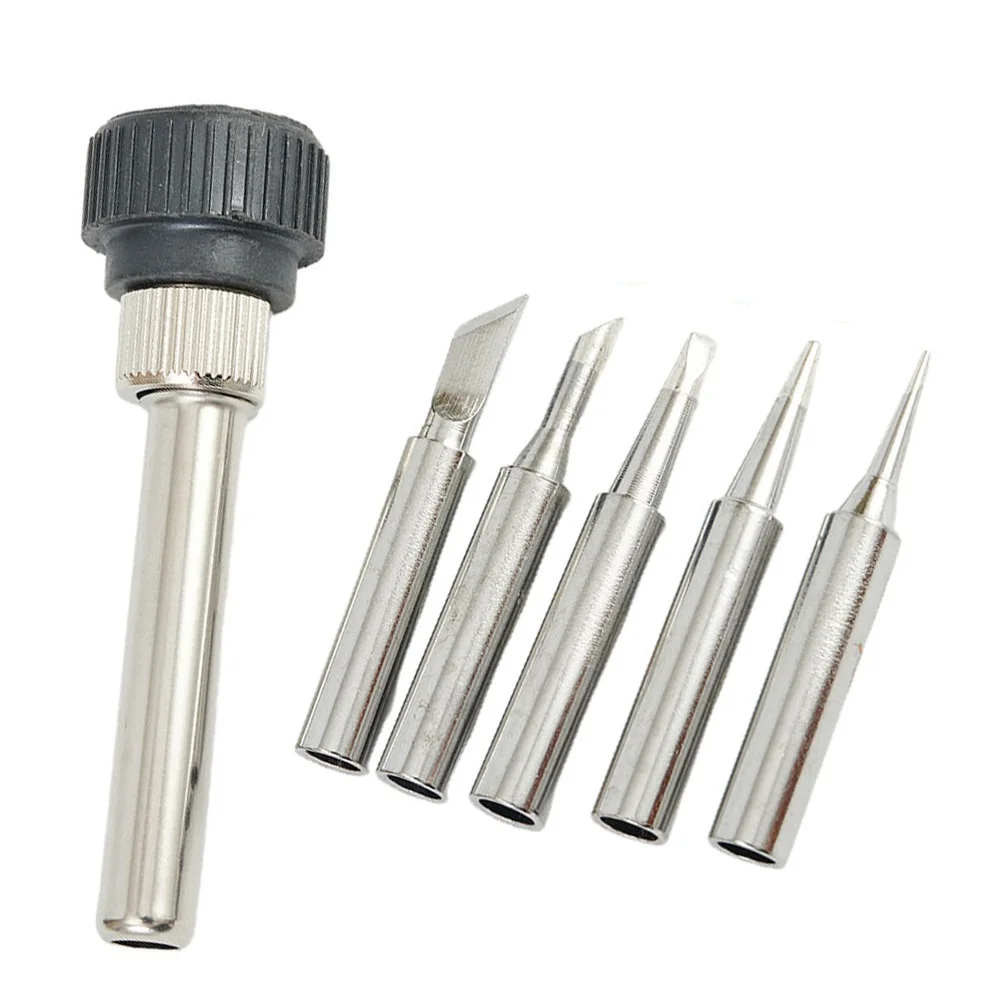 

6pcs 900M-T1 TB TK T3-C 2.4D Soldering Station Solder Iron Tips&Handle Set For Welding Equipment Soldering Supplies Solder