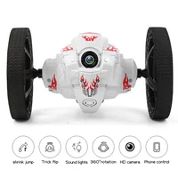 Rc Bounce Car 2.4g Jumping Car No Camera Or With Wifi Camera 2.0mp Flexible Wheels Rotation Rc Small-Scale Robot Car Boy'S Gift 2