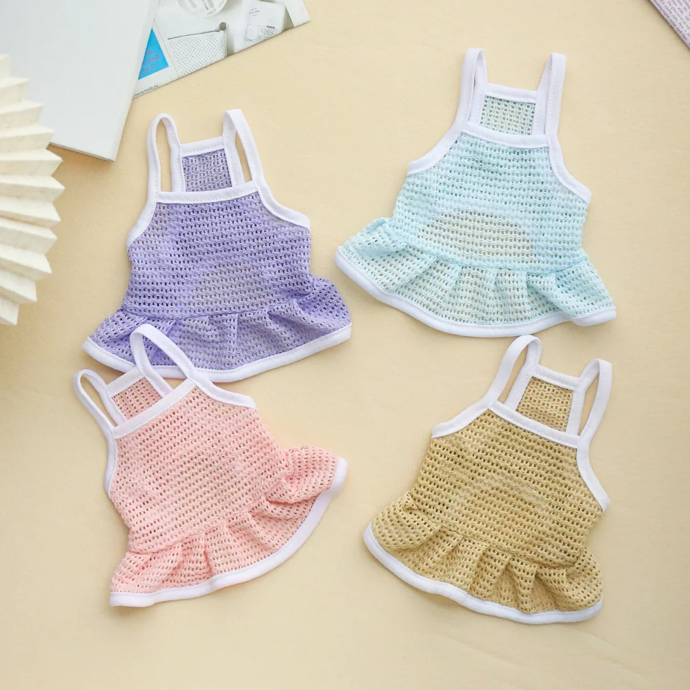 NONECN mesh pet dress for cats and dogs