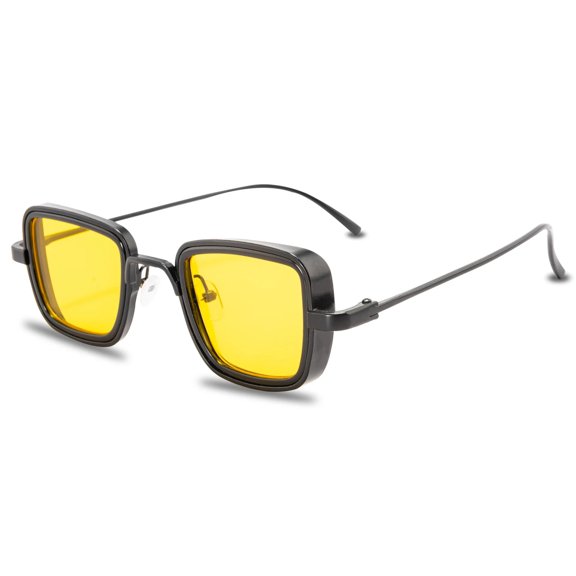 Vintage Steampunk Square Sunglasses - Unisex Brand Designer Colorful Summer Shades