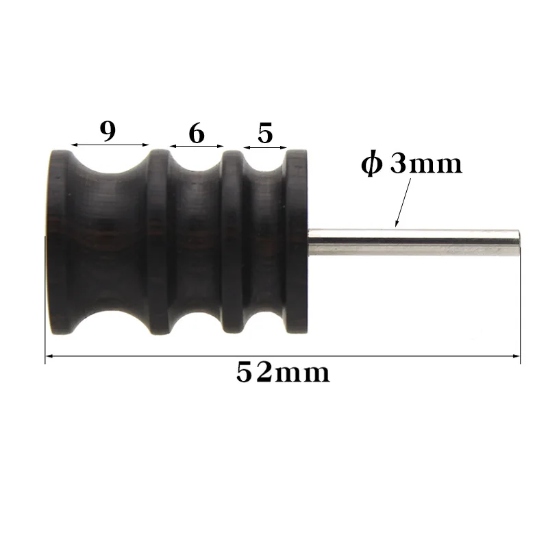 1Pcs leather edge polishing oil head flat head / pointed sandalwood sanding leather craft DIY tool polishing stick