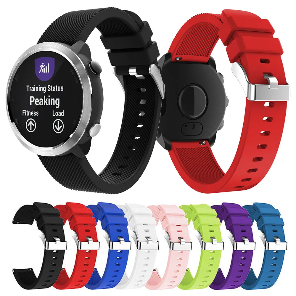 Cinturino In Silicone Da 20Mm Per Garmin Forerunner 245 645 Cinturino Intelligente Per Garmin Venu 2 Plus Venu Sq