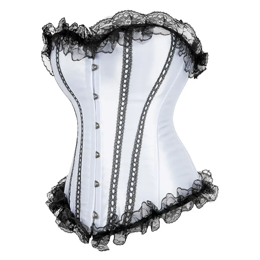 Victorian  Corselet Overbust Bustier Tops Exotic Apparel Waist Corset Erotic Lingerie Renaissance Party Boudoir Outfits