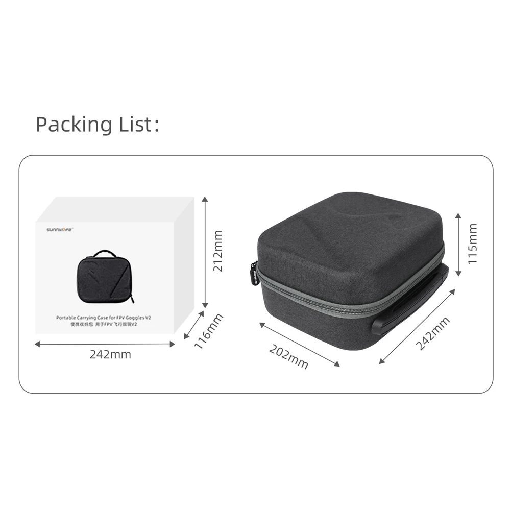 Storage Bag For DJI FPV Goggles V2 Handheld Storage Carrying Bags Travel Carrying Bags Protection Case RC Drone Accessories,drone accessories,drone storage bag,dji case,drone case