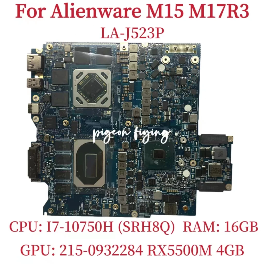 

Семейная материнская плата для ноутбука Dell Alienware M15 M17R3, материнская плата для ноутбука, центральный процессор: Φ SRH8Q GPU: RX5500M, 4 Гб, диагностика 100%, ОК