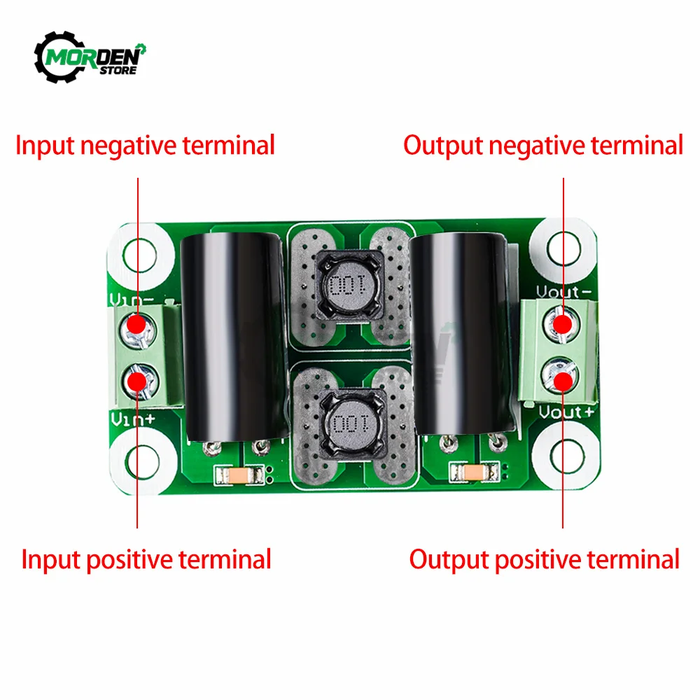 DC Power Filter Board 0-50V 2A 3A 4A Class D Power Amplifier Module Interference Board EMI Suppression Tool