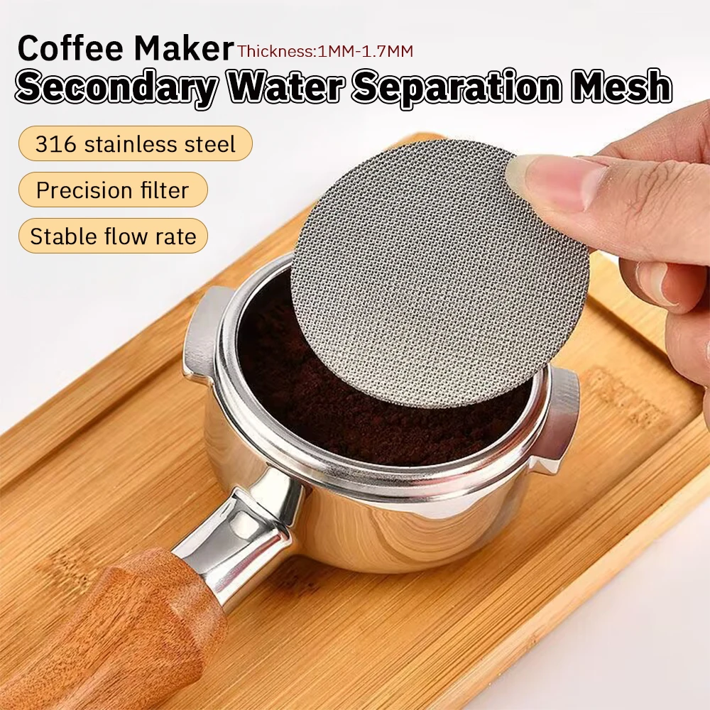 51/58mm Reusable Coffee Filter Screen Heat Resistant Mat Coffee Cloth Needle Barista Kitchen Coffee Makers Espresso Accessories