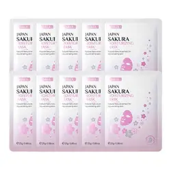Revitalizing Sakura Infused Moisturizing & Anti-Aging Facial Masks - 10 Pack (10pcs)