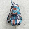 Wholesale Baby Kids Howdy Backpack Daypack Toddler Western Cactus Striped Outdoor Portable Children School Cow Print Bag 4