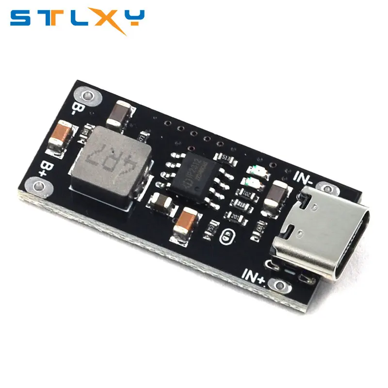 Javino Type-C USB 입력 고전류 3A 폴리머 삼원 리튬 배터리 빠른 고속 충전 보드 IP2312 CC/CV 모드 5V  4.2V