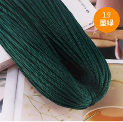 200M 3mm Color Nylon Cord Thread Crochet Hollow Line Macrame DIY Hand-Woven Bracelet Braided Handicrafts/Shoes 