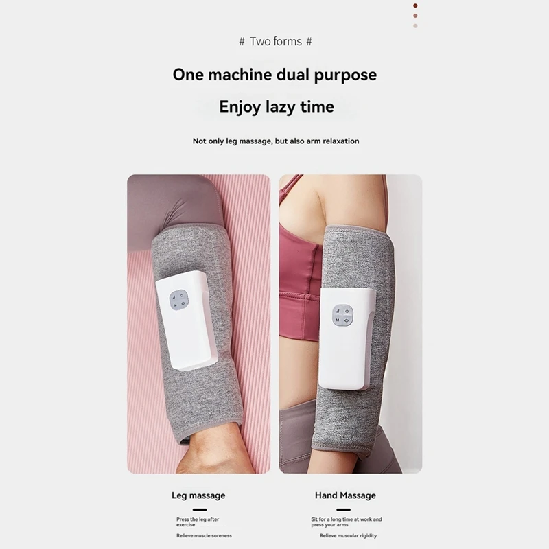 Leg Massage Air Compression Massage With Heat Cordless Leg Massager For Circulation And Pain Relief Calf Massager 1PC