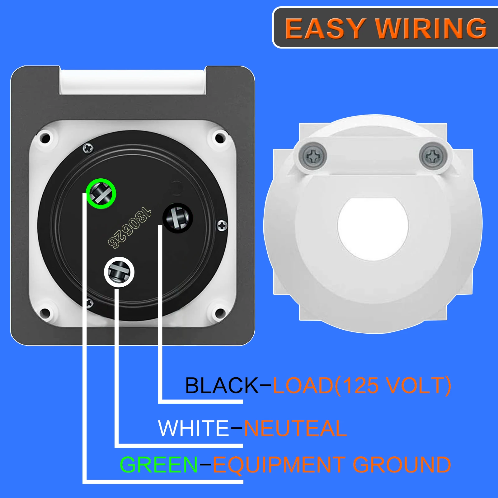 power twist lock com 3 pinos de