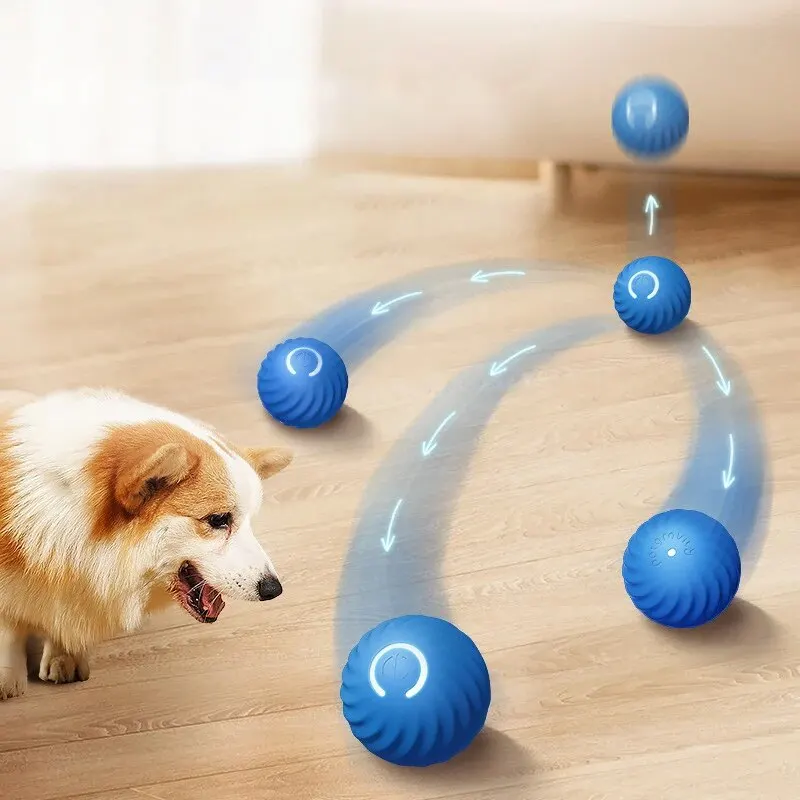 Pet Toys Dog Intelligent Gravity Jump Ball Rechargeable Bite-Resistant Rolling Ball Cat And Dog Chase Interactive