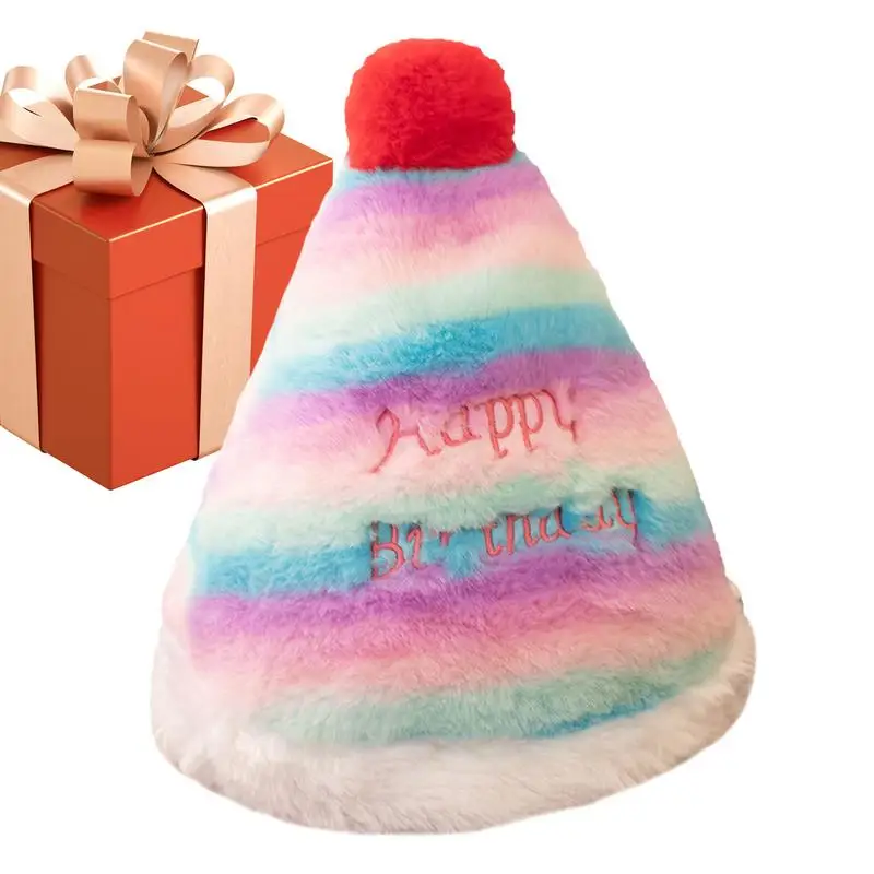 

Искусственный плюшевый двусторонний мягкий головной убор для подарков на день рождения, милые праздничные сувениры для развлекательных игрушек