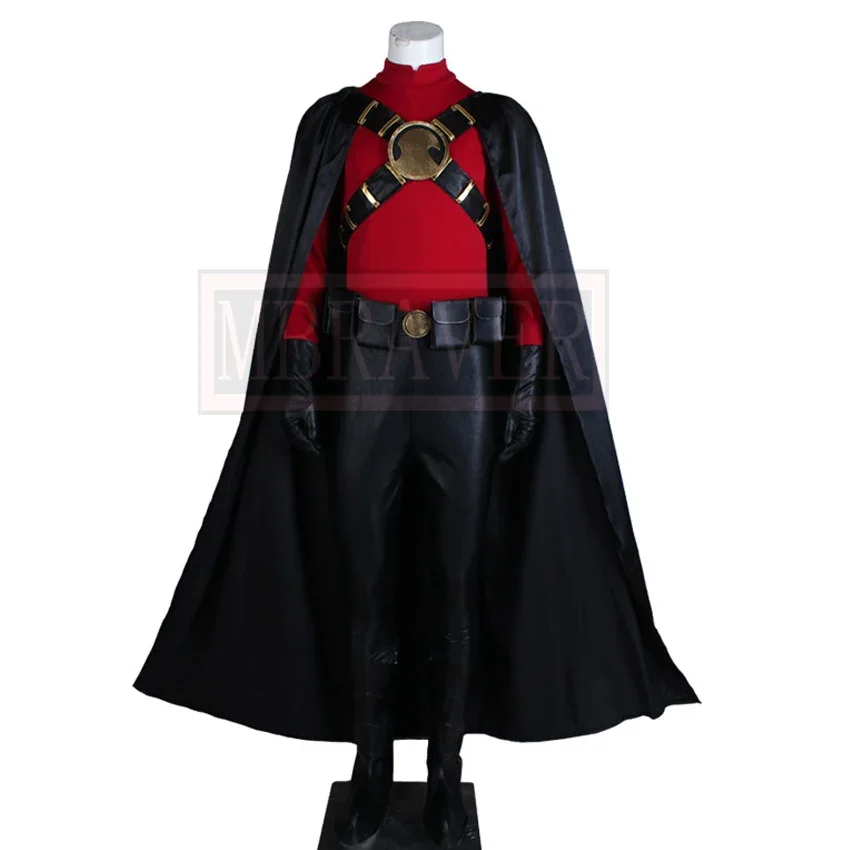 

Arkham City Red Robin Cos Cosplay Costume Party Christmas Halloween Custom Made Any Size