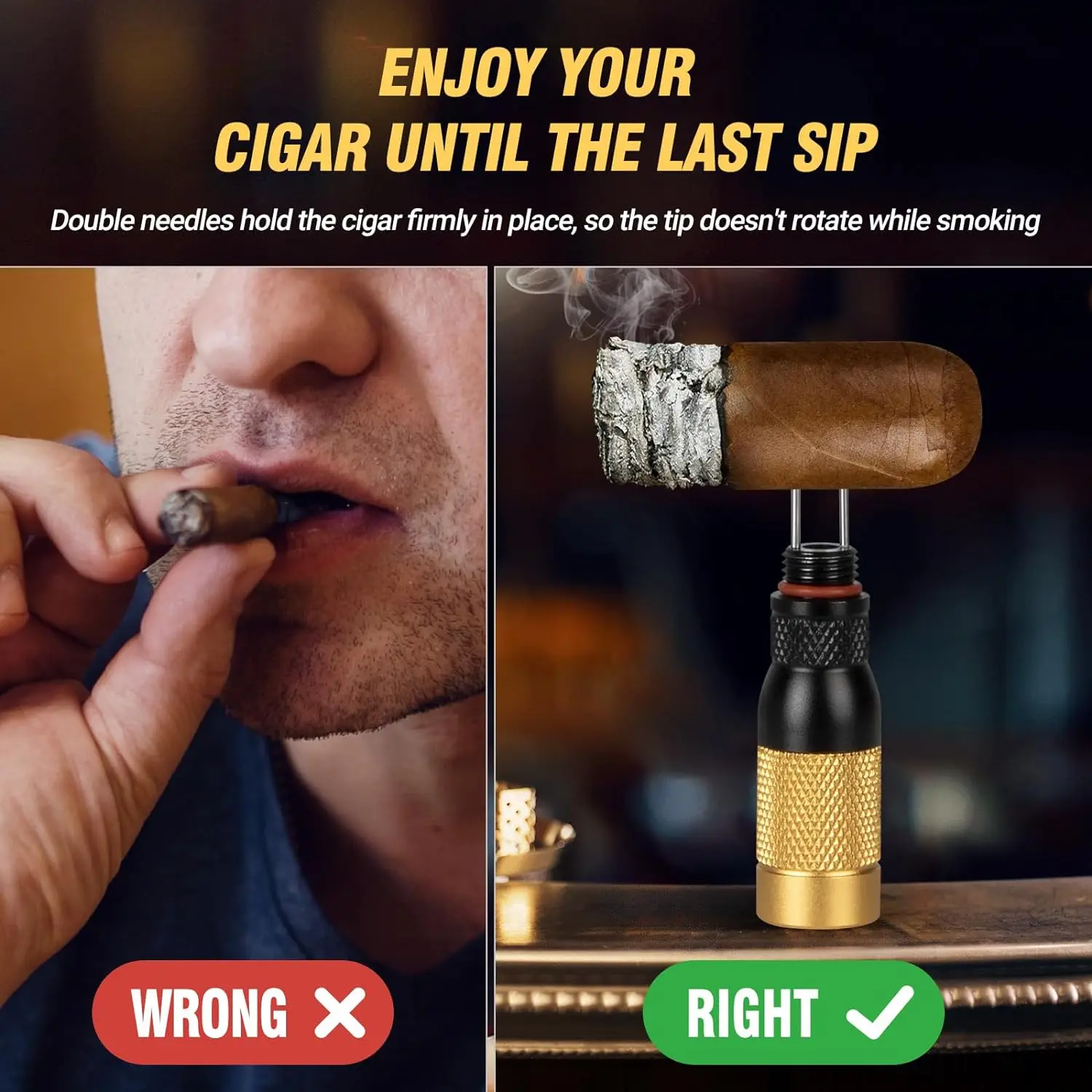 4-in-1 Cigar Draw Enhancer Tool Kit With Cigar Punch Tool Twin Nubber Stainless Steel Double End Punch cigar tools