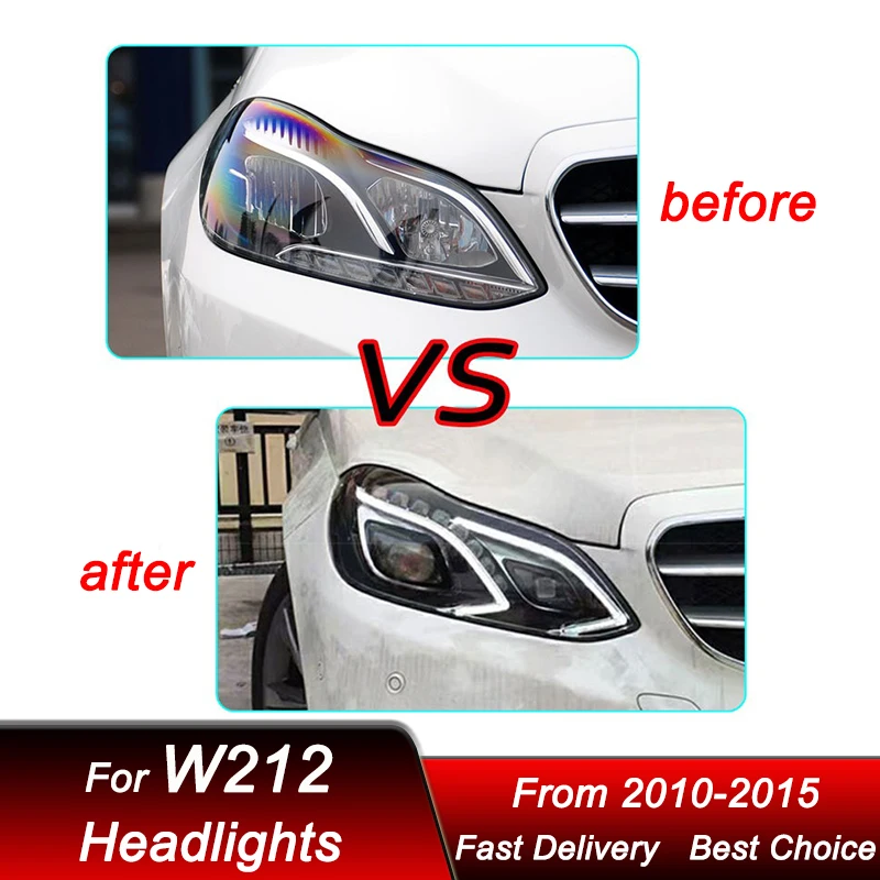 メルセデス用ヘッドライトキット,ハイスタイルランプアセンブリ