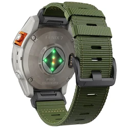 Quick Fit Nylon Sport Braided Watch Band - 22mm & 26mm Strap - QuickFit 22mm (Army Green)