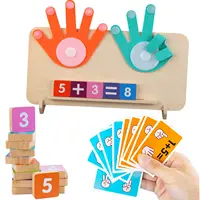 Finger Counting Math Toys for Toddler Montessori Educational Learning Number Blocks Toy Arithmetic Teaching Aids Kids Gift 1