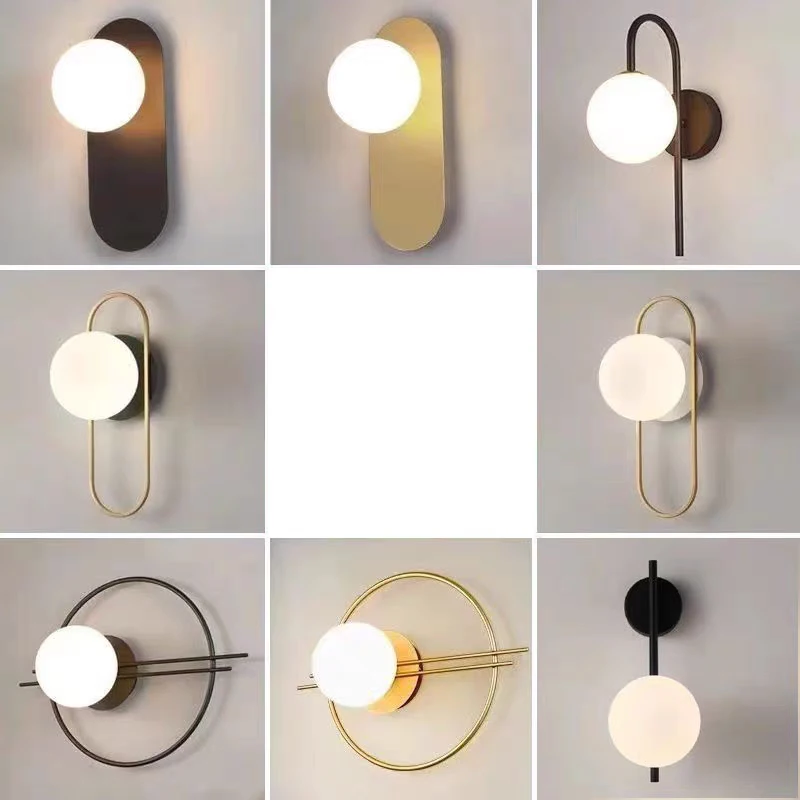Nordic Frosted Glass LED Wall Sconce