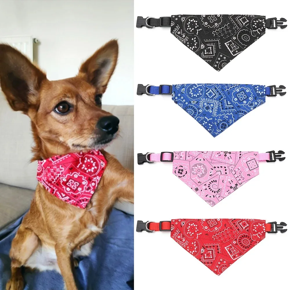 Adjustable Pet Bandana Triangle Scarf Washable Cat Dog Collar Bib for Birthday Party Dress up Neck Decoration