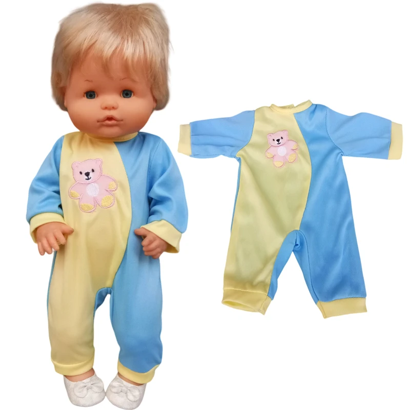 Reborn Baby Dolls Clothes Rompers Hat for 38 Cm Nenuco Doll