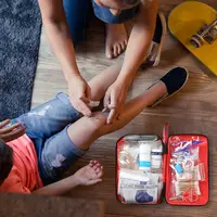 Аптечка первой помощи для семейного автомобиля, 198 предметов для дома, автомобиля, путешествий, бизнеса, выживания, офиса, кемпинга, пеших прогулок, боа — изображение 5