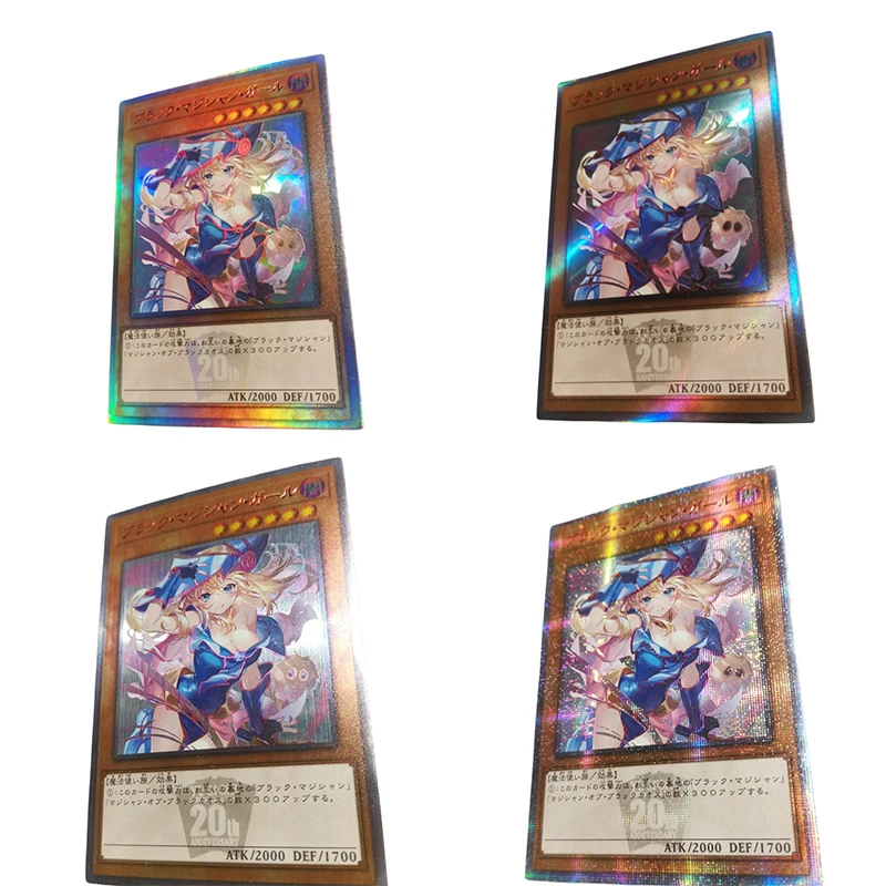 

Diy Homemade Yu-Gi-Oh! Black Magician Girl Bronzing Game Collection Flash Card Cartoon Toys Board Game Card Christmas Gift