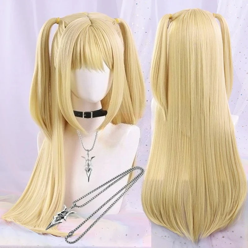 Golden Blonde Long Cosplay Wig - Heat-Resistant Synthetic Fiber Hair